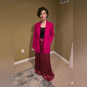 New Women's Hot Pink Blazer - Classic Tailored Suit Jacket